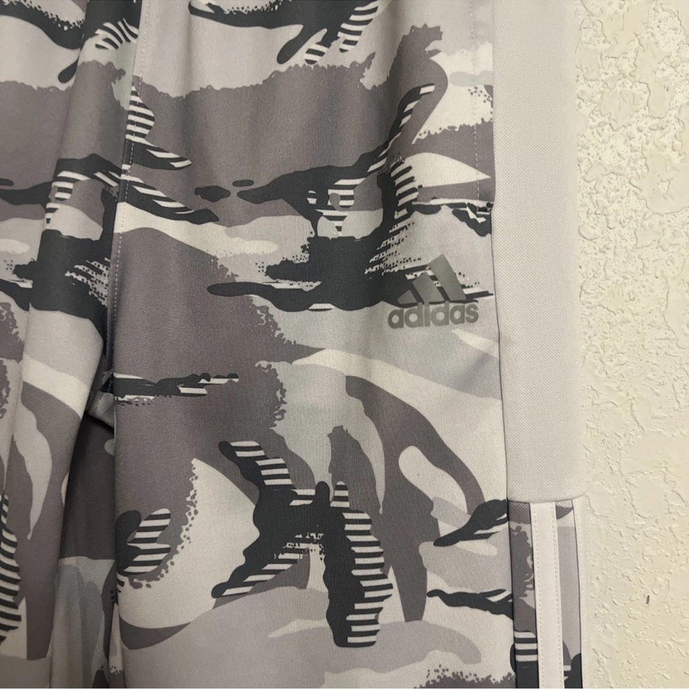 adidas Kids Gray Camo Pants - Picture 3 of 6